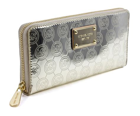 michael kors mirror metallic wallet|Michael Kors wallets sale clearance.